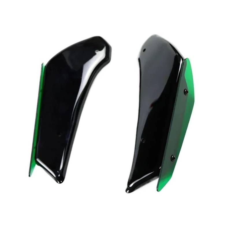 Motorrad Seite Winglets Spoiler Verkleidung Feste Aerodynamische Flügel Kit Zubehör Für YZF Für R1/R1S 2015-2019 Motorrad zubehör(Green) von Jiechao
