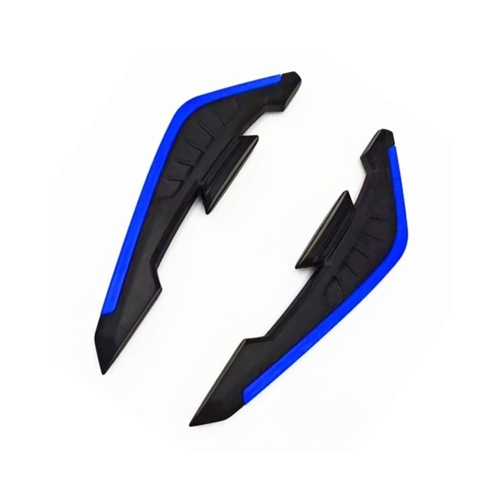 Motorrad-Spoiler Motorrad-Frontverkleidung, Aerodynamische Winglets Motorrad-Vorderseitenspoiler Flügelverkleidung Luftabweiser Für Motorrad zubehör(Blue) von Jiechao