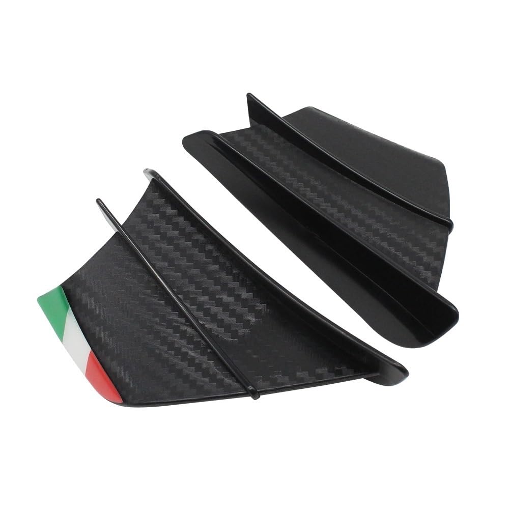 Motorrad Verkleidung Aerodynamische Winglets Seite Flügel Kit Spoiler Für CBR600RR Für CBR1000RR Für S1000RR Für R1 Für YZF Für R25 Für R3 Motorrad zubehör(Color-B) von Jiechao