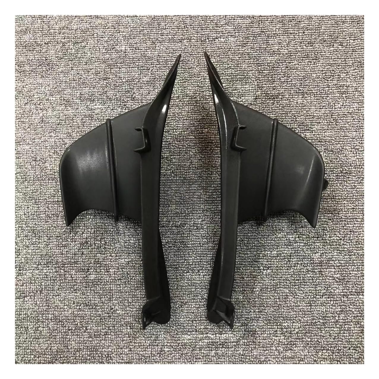 Motorrad Verkleidung Seite Winglet Aerodynamische Flügel Deflektor Spoiler Für CB650R Für CBR650R 2019-2023 Motorrad zubehör(Black 1 Set) von Jiechao