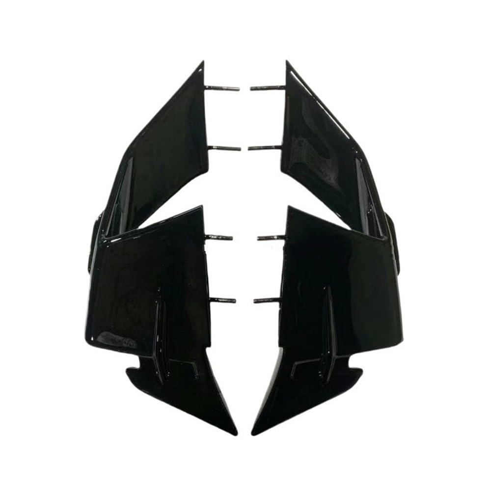 Motorrad Verkleidung Seite Winglet Aerodynamische Flügel Deflektor Spoiler Für S1000RR Für S1000 RR 2023 2024 Motorrad zubehör(Bright Black) von Jiechao