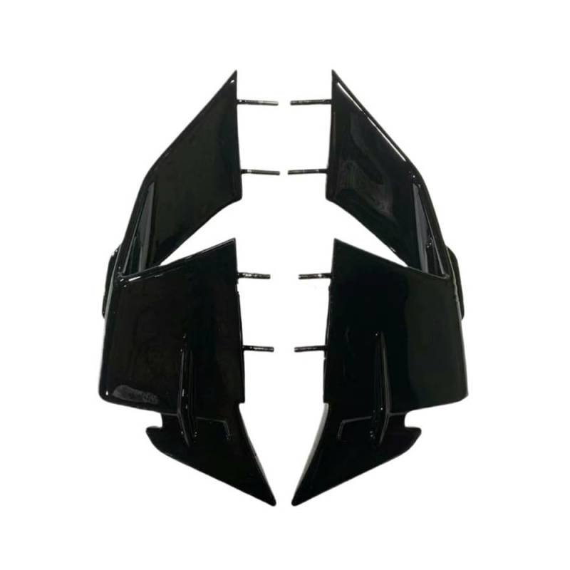 Motorrad Verkleidung Seite Winglet Aerodynamische Flügel Deflektor Spoiler Für S1000RR Für S1000 RR 2023 2024 Motorrad zubehör(Bright Black) von Jiechao