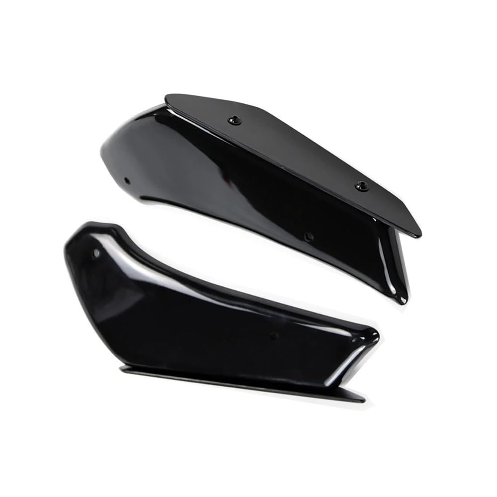 Motorrad Winglet Aerodynamische Flügel Feste Spoiler Verkleidung Für GSXR600 Für GSXR750 Für GSX-R 750 Für GSXR 600 11-2023 2024 Motorrad zubehör(Black) von Jiechao