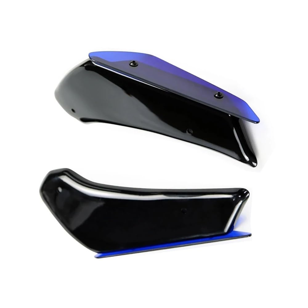 Motorrad Winglet Aerodynamische Flügel Feste Spoiler Verkleidung Für GSXR600 Für GSXR750 Für GSX-R 750 Für GSXR 600 11-2023 2024 Motorrad zubehör(Blue) von Jiechao