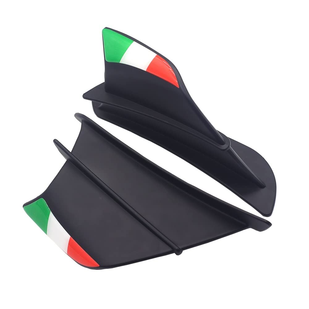 Motorrad Winglet Aerodynamische Flügel Kit Spoiler Für CBR650F Für CB650F Für CBR650R Für CBR600RR Für CBR300R Für CB300F Für CB300FA Motorrad zubehör(Color-B) von Jiechao