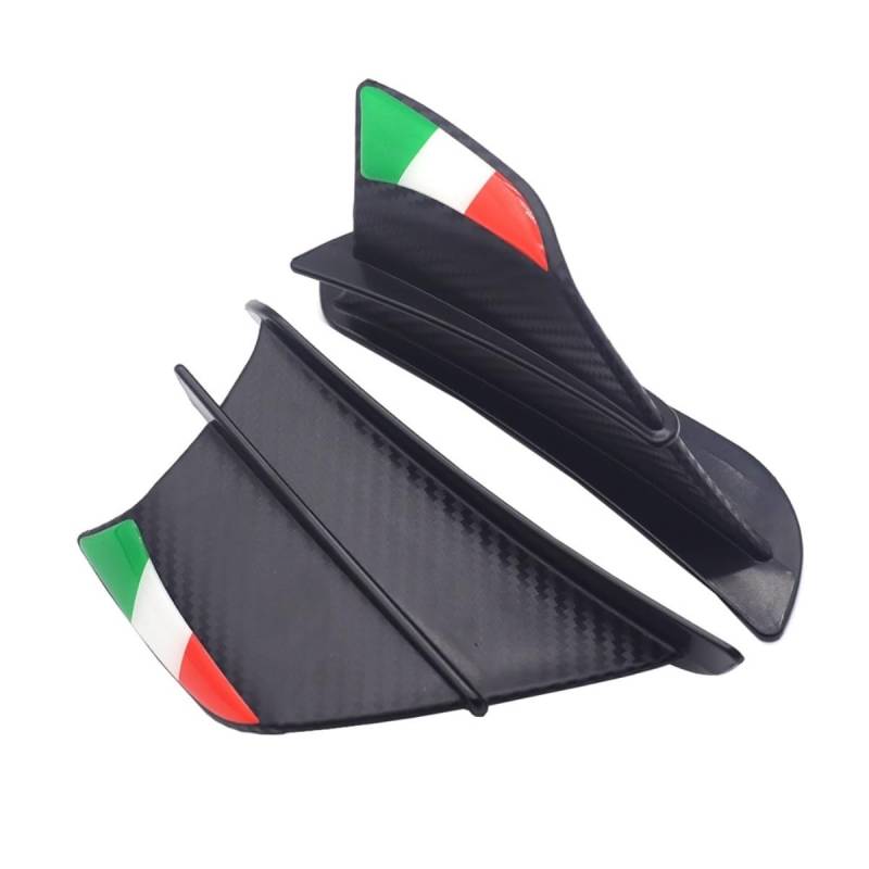 Motorrad Winglet Aerodynamische Flügel Kit Spoiler Für Z800 Für Z900 Für Z1000SX Für Ninja 1000 Für Tourer Für Z1000 Motorrad zubehör(Color-B) von Jiechao