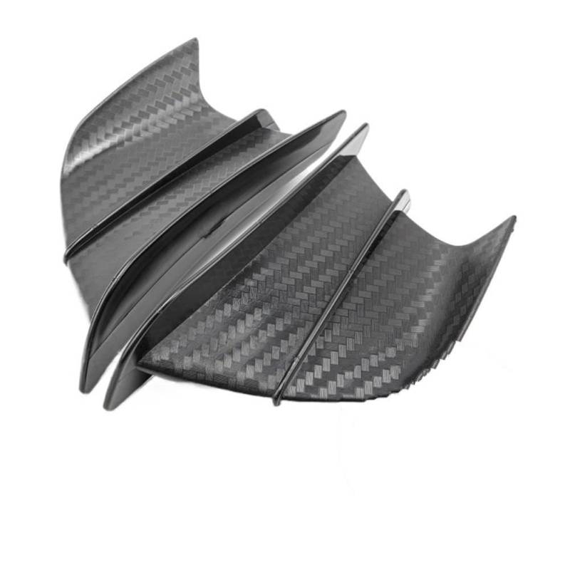 Motorrad Winglet Aerodynamisches Wing Kit Spoiler Protection Guard Wind Für Motorrad zubehör(Black-2) von Jiechao