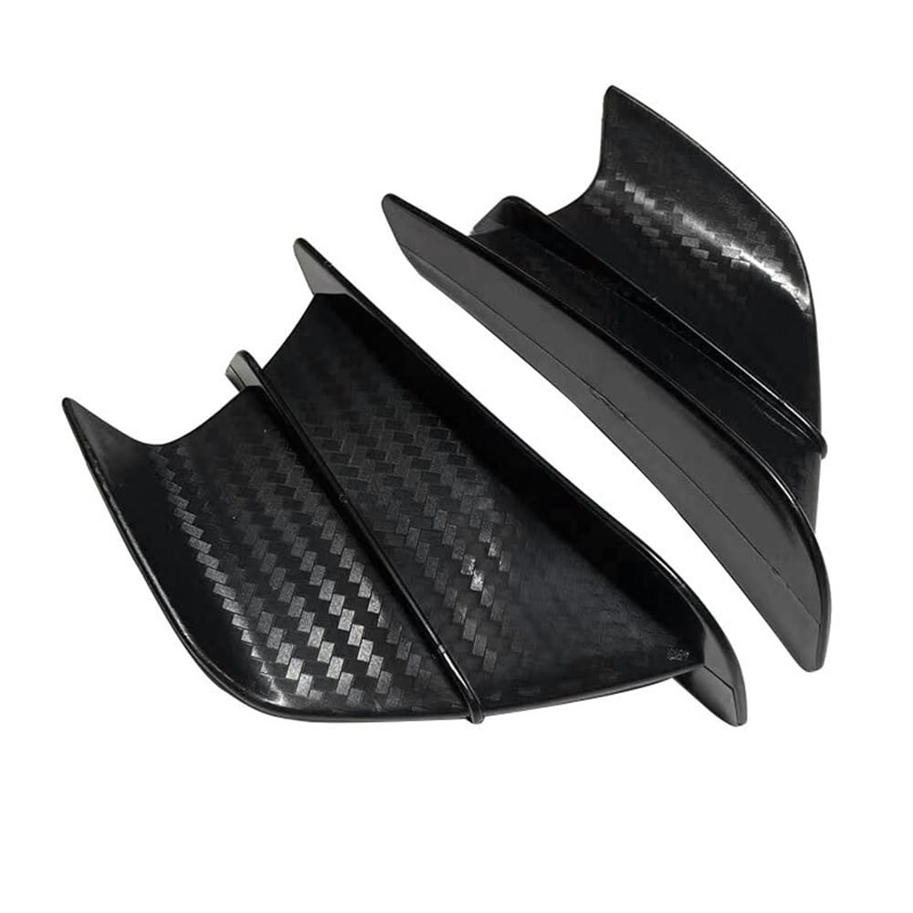 Motorrad Zubehör Winglet Aerodynamische Seite Flügel Kit Spoiler Für GS500 Für GS500E Für GS500F Für GS 500 SV 1000 Für GN125 Motorrad zubehör(Black-2) von Jiechao