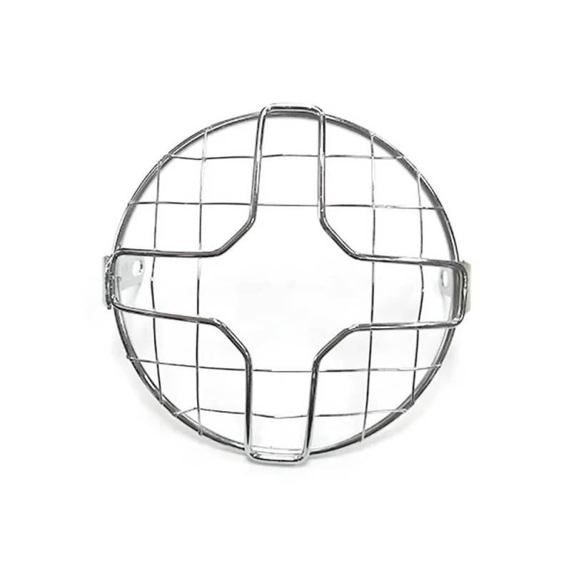 Motorradteile 7 "Motorrad Scheinwerfer Mesh Grill Schutz Front Lampe Mesh Grille Abdeckung Schutz Für Cafe Racer Cruiser Scheinwerfer Abdeckung(Color7) von Jiechao