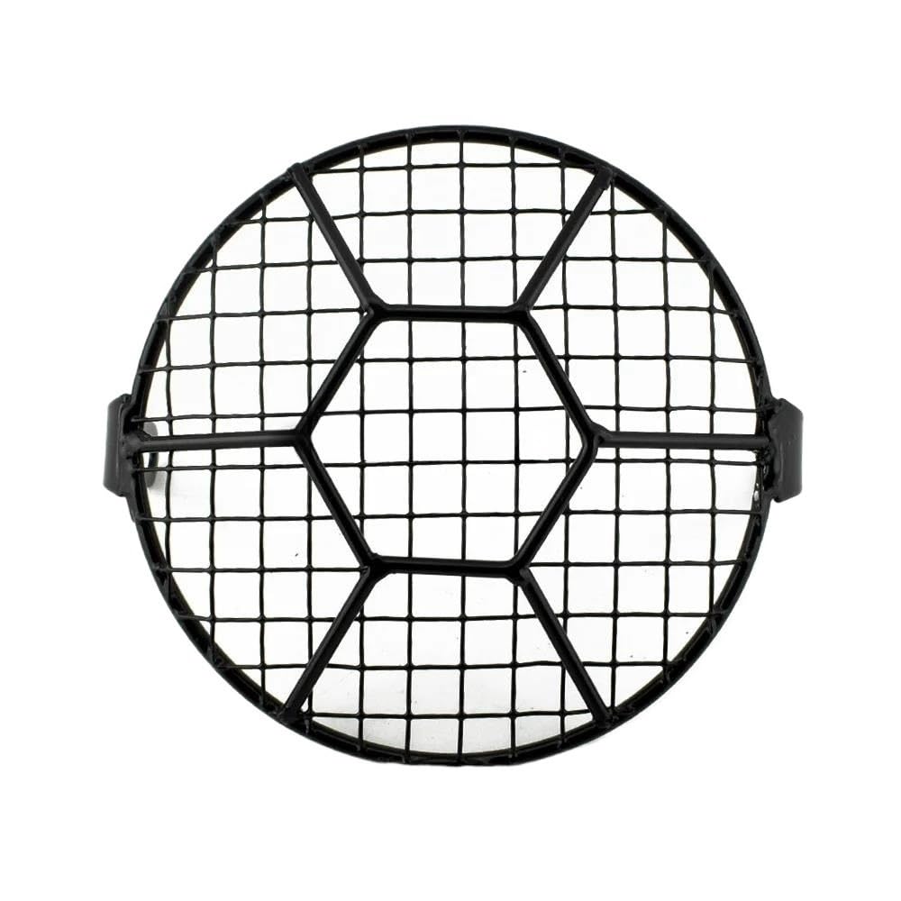Motorradteile Für Cafe Racer Für Cruiser 6,5 "Motorrad Scheinwerfer Mesh Grill Schutz Front Lampe Mesh Grille Abdeckung Schutz Scheinwerfer Abdeckung(Style 2) von Jiechao