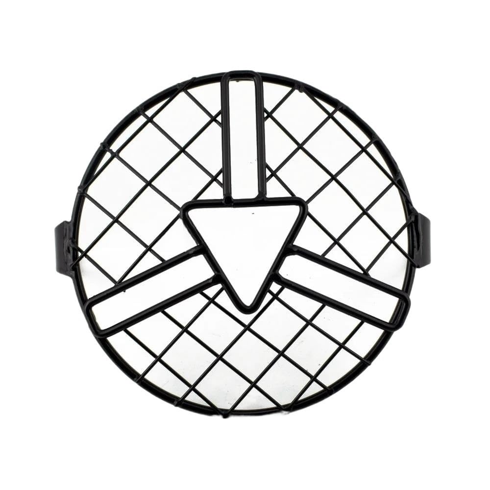 Motorradteile Für Cafe Racer Für Cruiser 6,5 "Motorrad Scheinwerfer Mesh Grill Schutz Front Lampe Mesh Grille Abdeckung Schutz Scheinwerfer Abdeckung(Style 8) von Jiechao