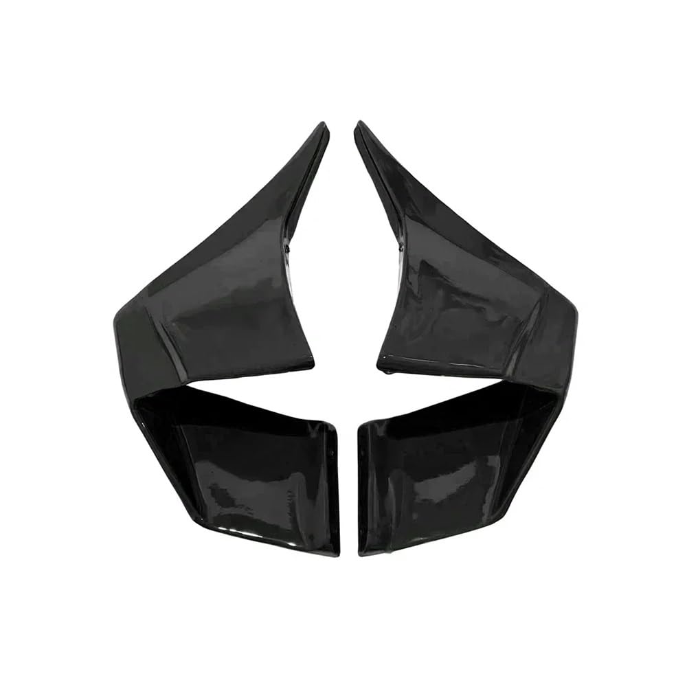 Motorräder Feste Flügel Winglet Aerodynamische Flügel Kit Spoiler Für Ninja 400 Für Ninja 400 2018-2024 Motorrad zubehör(Bright Black) von Jiechao