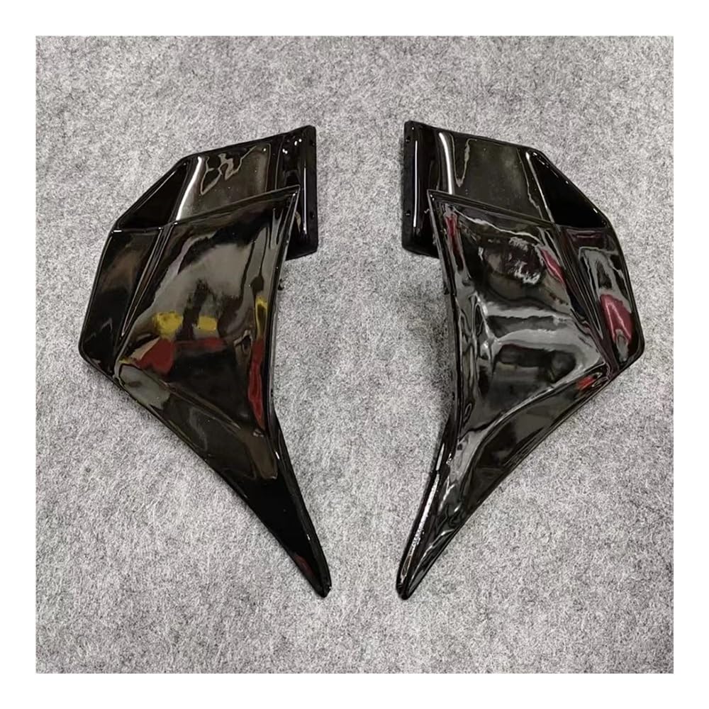 Motorräder Zubehör Winglet Aerodynamische Flügel Kit Spoiler Feste Flügel Für Ninja 400 Für Ninja 400 2018-2023 Motorrad zubehör(Bright Black) von Jiechao