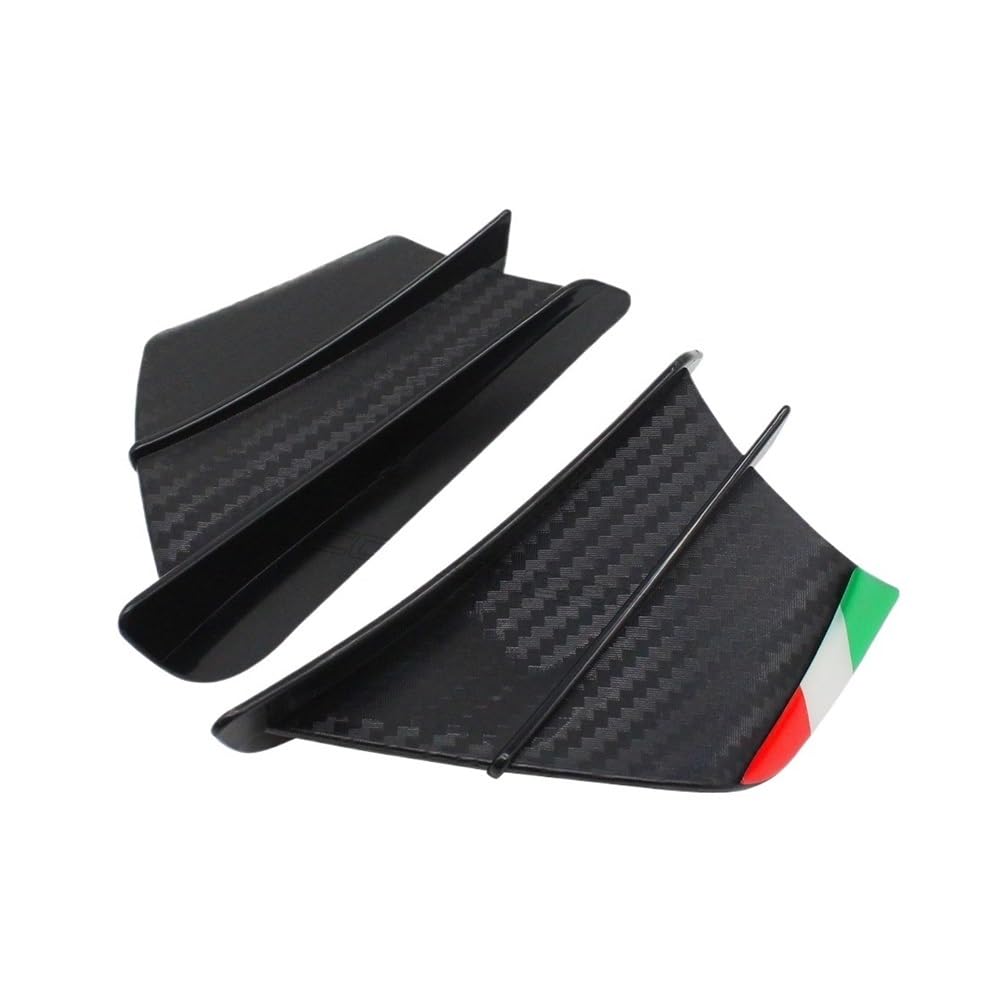 Universal Winglets Motorrad Zubehör Aerodynamische Seite Flügel Kits Spoiler Für Ninja 650 400 300 Motorrad zubehör(Color-B) von Jiechao