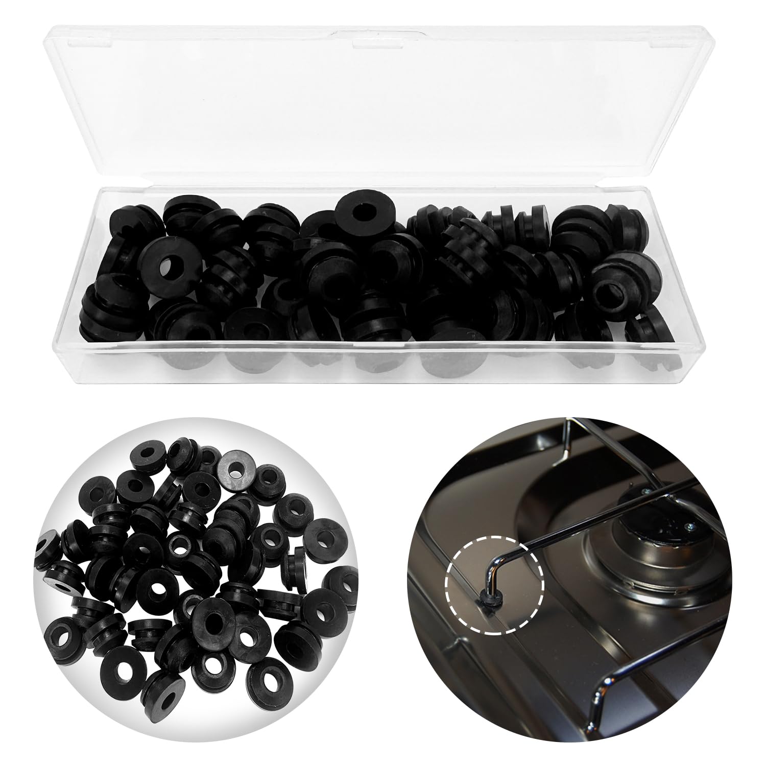 48 Stück Gummidurchführungen,Topfträgergummis Wohnmobil-Kochfeld Zubehör Gummitüllen rostgummifüße Gummitüllen für Topfstützen mit 5mm Stäben Kompatibel mit Dometic, Smev und Thetford 48 Stück Gummidurchführungen,Topfträgergummis Wohnmobil-Kochfeld Zubehör Gummitüllen rostgummifüße Gummitüllen für Topfstützen mit 5mm Stäben Kompatibel mit Dometic, Smev und Thetford von Jiehaojia