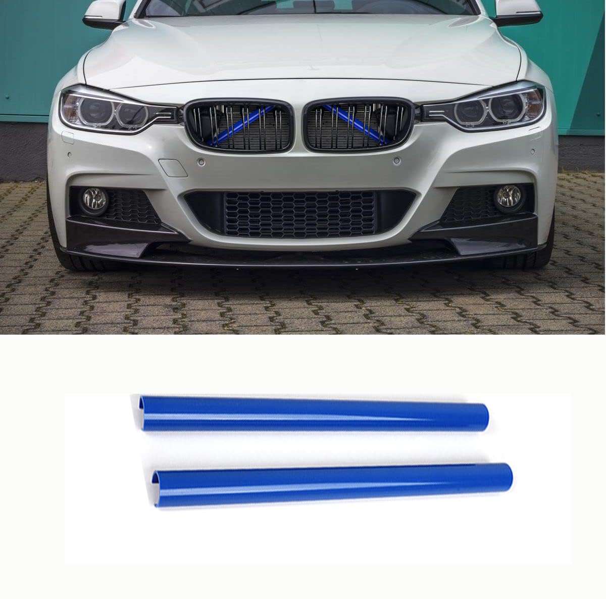 Vorderer Nierengrill Kühlergrill, Gittereinsatz, Streifen für F30, F31, F32, F33, F34, F35, F36, F20, F21, F22, F23 (Blau) von Jikeyuch
