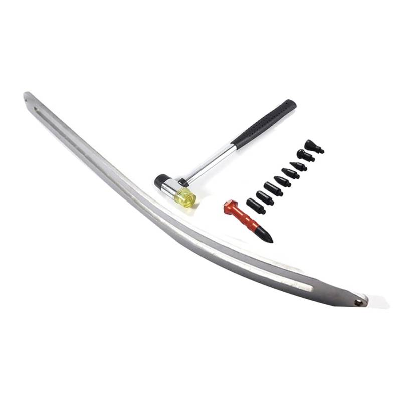 Jikoiuty Auto Auto Auto Dent Removal- Damage Repair Puller-Lifter Arc Crowbar Tools Hook Rods Kit Dent Repair Tools von Jikoiuty