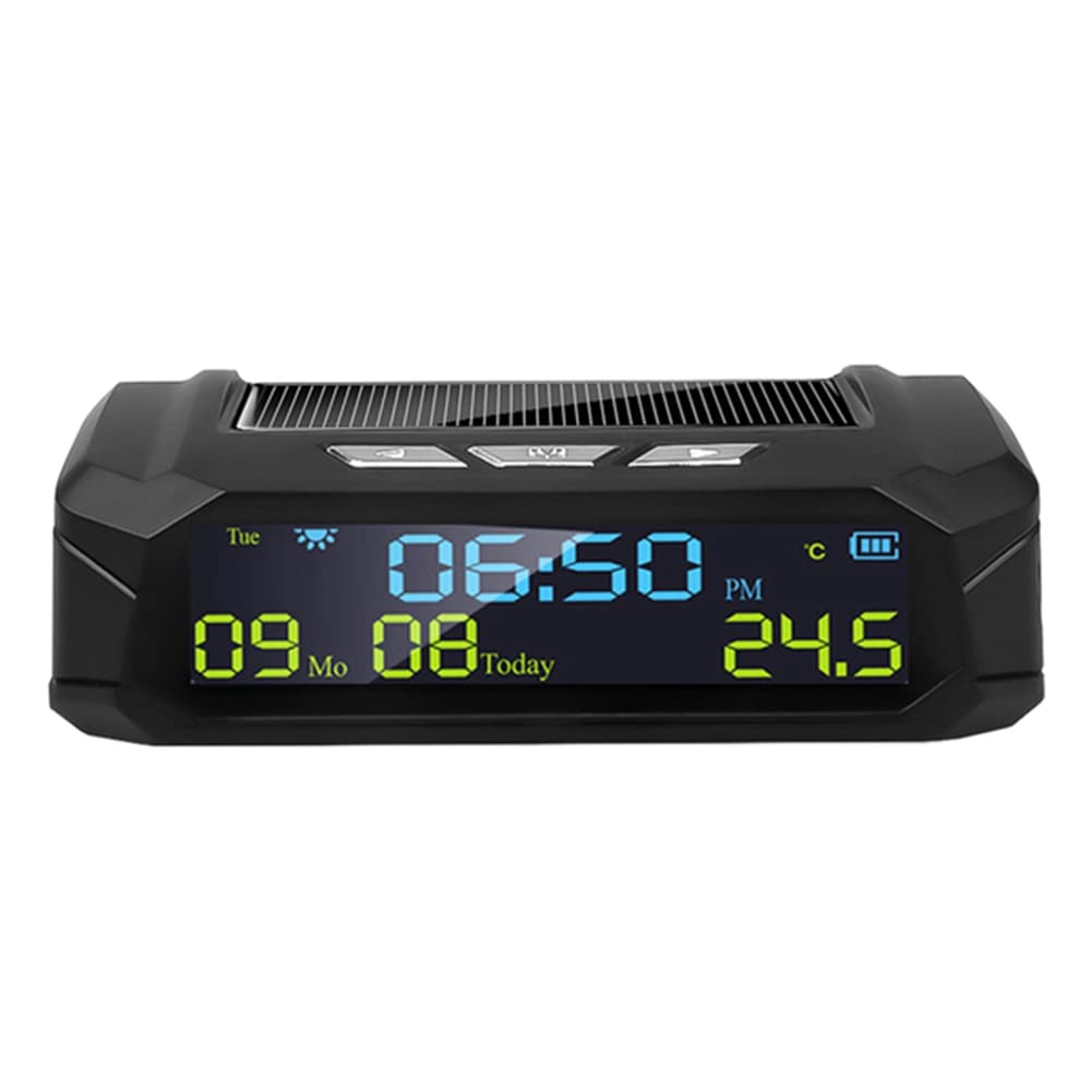 Jikoiuty Auto Solar Digitale Uhr mit LCD Zeit Datum Temperatur Anzeige im Auto für die Dekoration Von PersöNlichen Auto Teilen im Freien B Jikoiuty Auto Solar Digitale Uhr mit LCD Zeit Datum Temperatur Anzeige im Auto für die Dekoration Von PersöNlichen Auto Teilen im Freien B von Jikoiuty