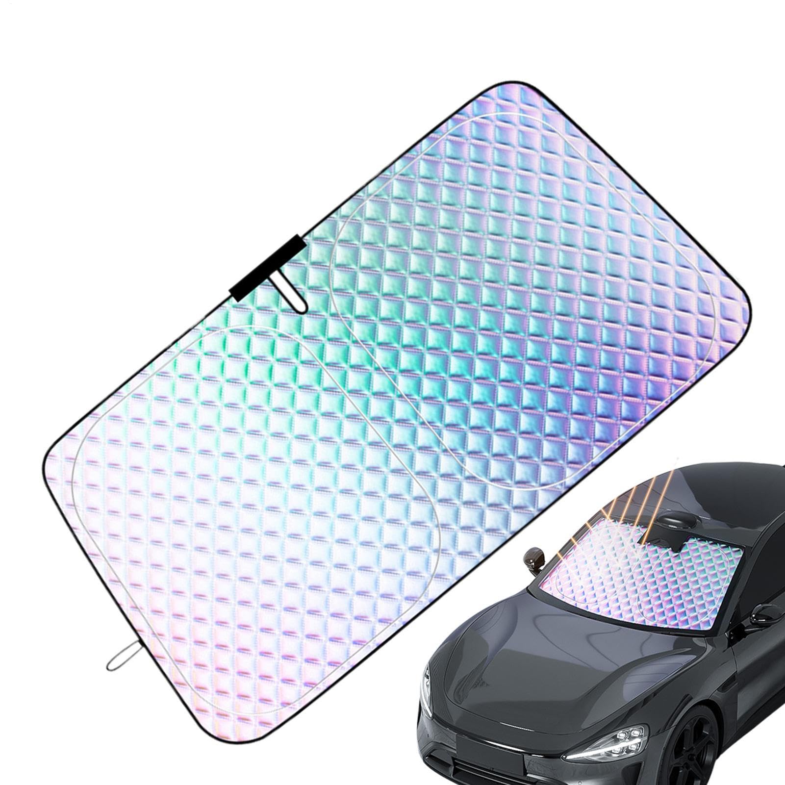 Sonnenschutz Auto Frontscheibe, Frontscheibenabdeckung Innen, Sonnenschutz Auto Frontscheibe Innen, Windschutzscheibe Für Sommer Selbsthaftend UV Hitzeschutz Plane Faltbar Sonnenschutz Auto Frontscheibe, Frontscheibenabdeckung Innen, Sonnenschutz Auto Frontscheibe Innen, Windschutzscheibe Für Sommer Selbsthaftend UV Hitzeschutz Plane Faltbar von Jingmiger