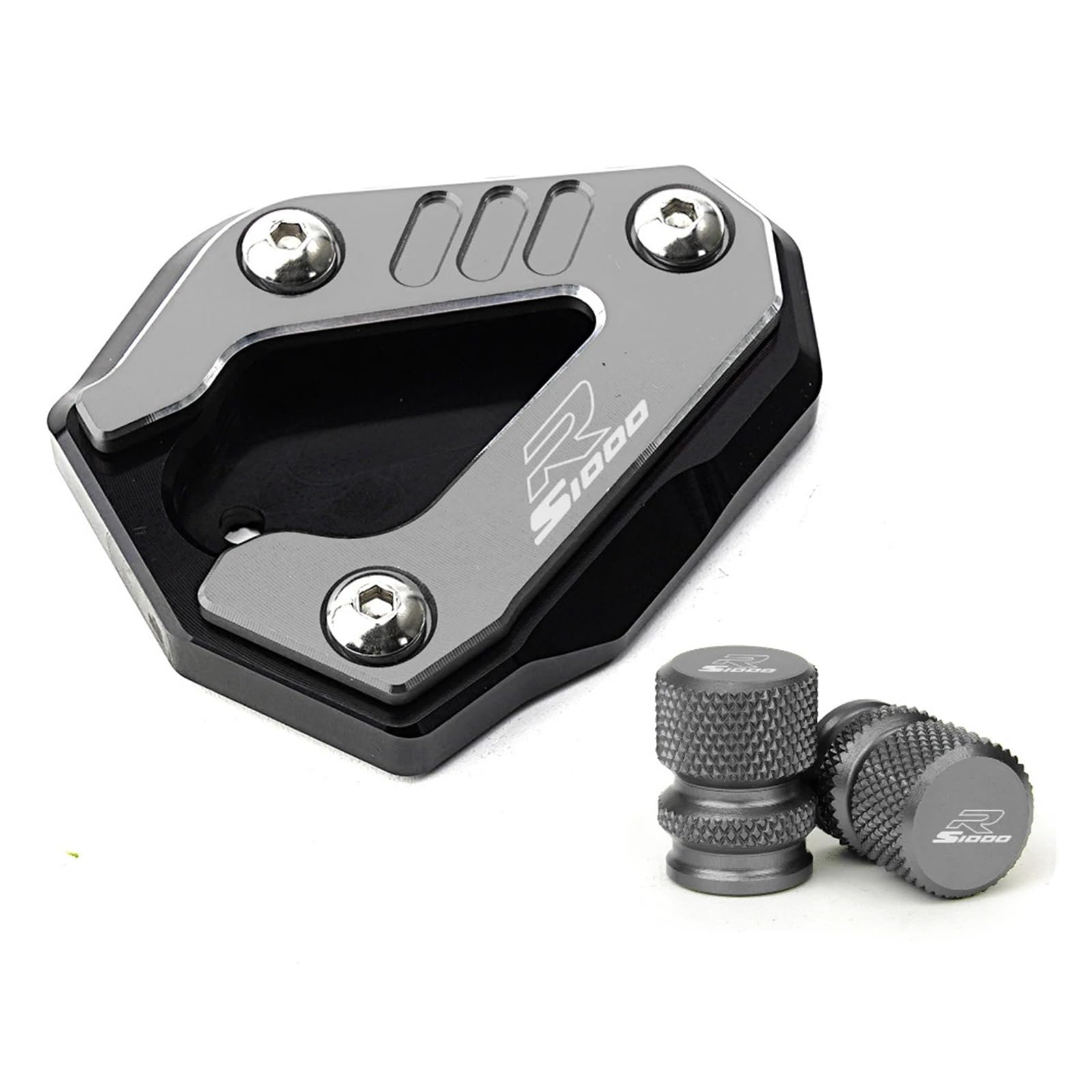 Jingyingtt Motorcycle Kickstand Side Stand Extension Pad Tire Valve Caps Compatible with S1000RR S 1000 RR 2019-2025 S1000R 2021-2025 M1000RR CNC Jingyingtt Motorcycle Kickstand Side Stand Extension Pad Tire Valve Caps Compatible with S1000RR S 1000 RR 2019-2025 S1000R 2021-2025 M1000RR CNC von Jingyingtt