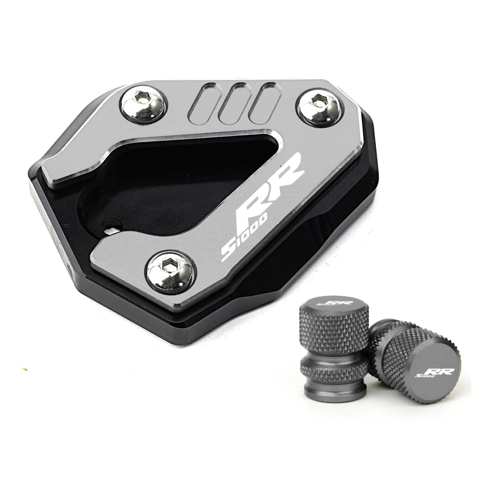 Jingyingtt Motorcycle Kickstand Side Stand Extension Pad Tire Valve Caps Compatible with S1000RR S 1000 RR 2019-2025 S1000R 2021-2025 M1000RR CNC Jingyingtt Motorcycle Kickstand Side Stand Extension Pad Tire Valve Caps Compatible with S1000RR S 1000 RR 2019-2025 S1000R 2021-2025 M1000RR CNC von Jingyingtt