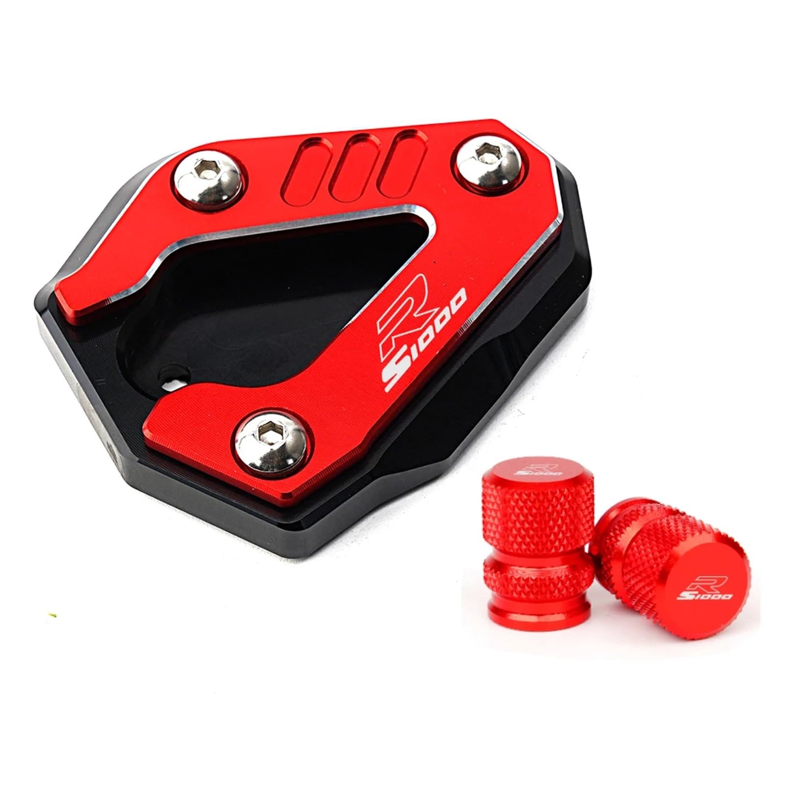 Jingyingtt Motorcycle Kickstand Side Stand Extension Pad Tire Valve Caps Compatible with S1000RR S 1000 RR 2019-2025 S1000R 2021-2025 M1000RR CNC Jingyingtt Motorcycle Kickstand Side Stand Extension Pad Tire Valve Caps Compatible with S1000RR S 1000 RR 2019-2025 S1000R 2021-2025 M1000RR CNC von Jingyingtt