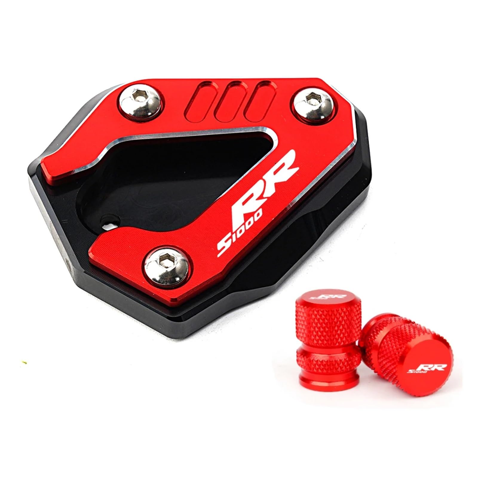 Jingyingtt Motorcycle Kickstand Side Stand Extension Pad Tire Valve Caps Compatible with S1000RR S 1000 RR 2019-2025 S1000R 2021-2025 M1000RR CNC Jingyingtt Motorcycle Kickstand Side Stand Extension Pad Tire Valve Caps Compatible with S1000RR S 1000 RR 2019-2025 S1000R 2021-2025 M1000RR CNC von Jingyingtt