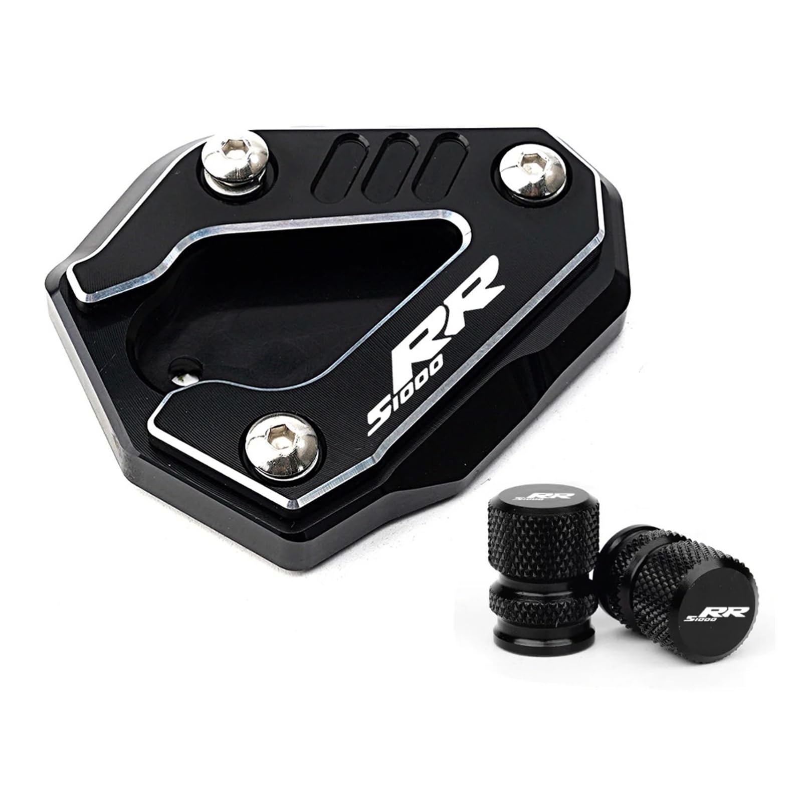 Jingyingtt Motorcycle Kickstand Side Stand Extension Pad Tire Valve Caps Compatible with S1000RR S 1000 RR 2019-2025 S1000R 2021-2025 M1000RR CNC Jingyingtt Motorcycle Kickstand Side Stand Extension Pad Tire Valve Caps Compatible with S1000RR S 1000 RR 2019-2025 S1000R 2021-2025 M1000RR CNC von Jingyingtt