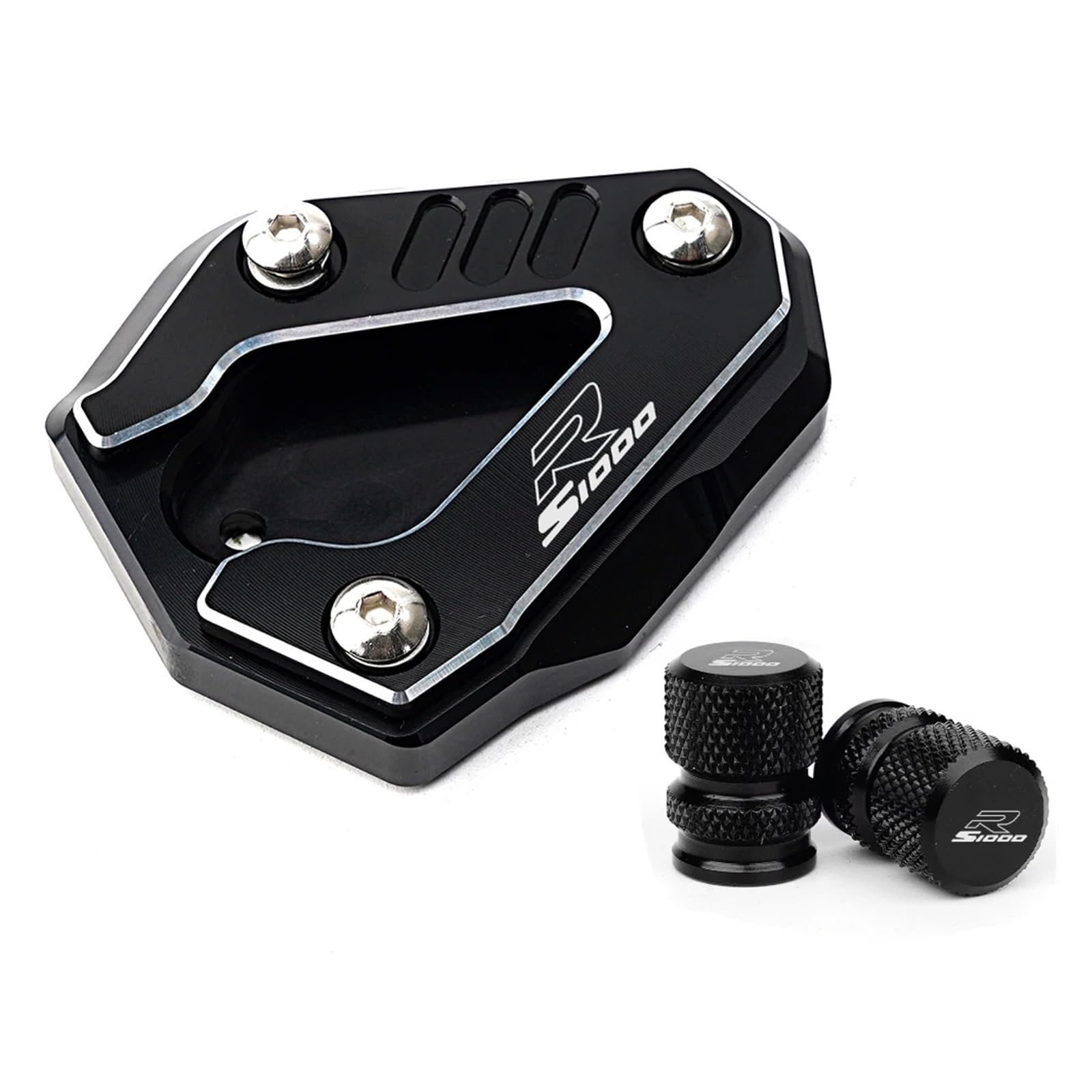 Jingyingtt Motorcycle Kickstand Side Stand Extension Pad Tire Valve Caps Compatible with S1000RR S 1000 RR 2019-2025 S1000R 2021-2025 M1000RR CNC Jingyingtt Motorcycle Kickstand Side Stand Extension Pad Tire Valve Caps Compatible with S1000RR S 1000 RR 2019-2025 S1000R 2021-2025 M1000RR CNC von Jingyingtt