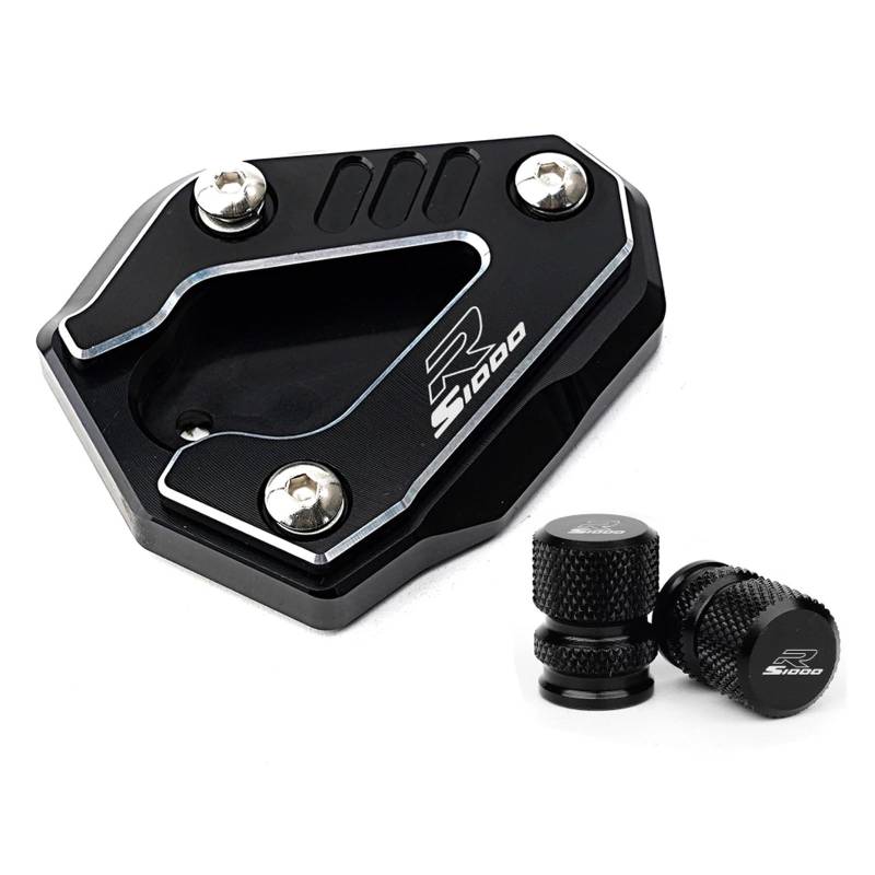Jingyingtt Motorcycle Kickstand Side Stand Extension Pad Tire Valve Caps Compatible with S1000RR S 1000 RR 2019-2025 S1000R 2021-2025 M1000RR CNC von Jingyingtt