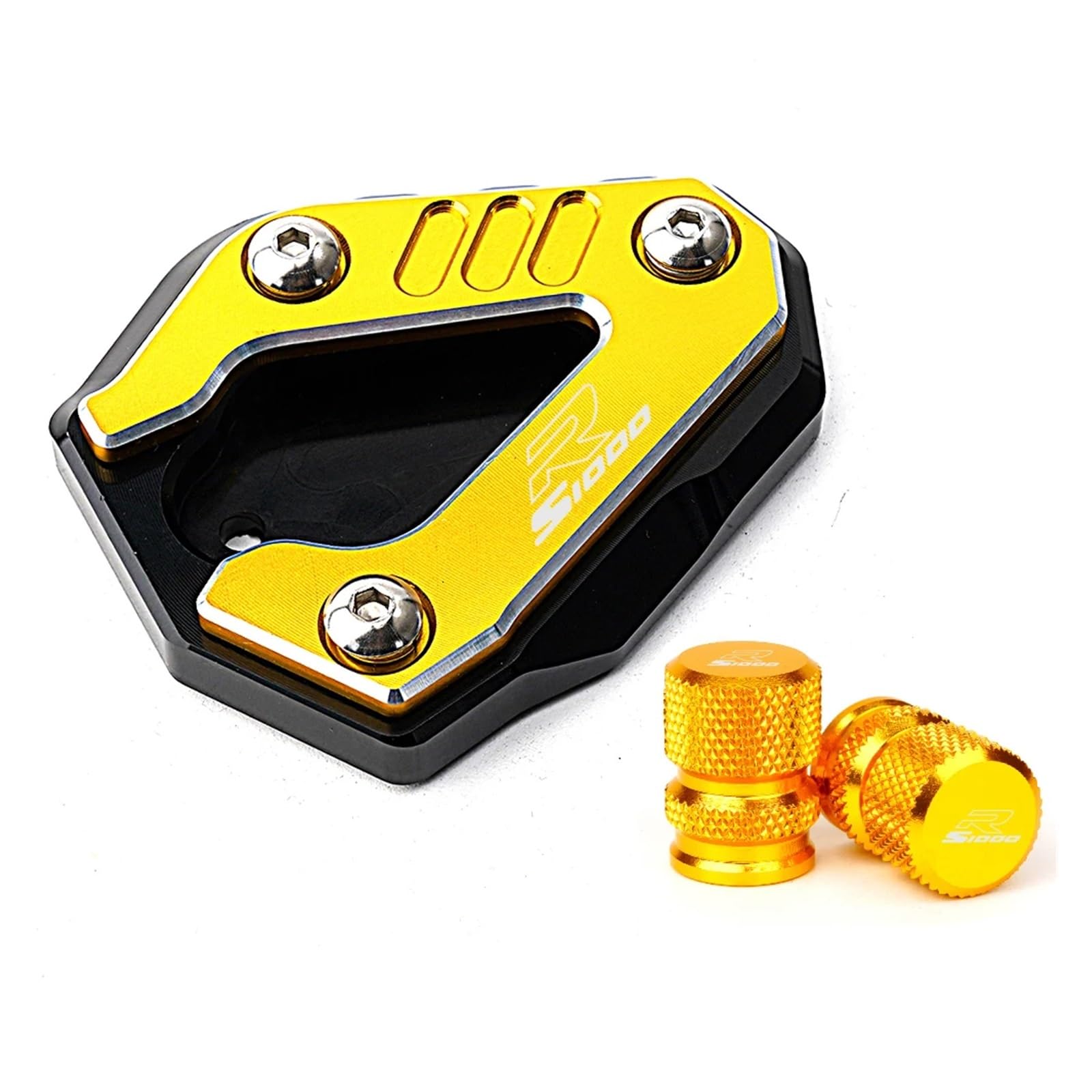 Jingyingtt Motorcycle Kickstand Side Stand Extension Pad Tire Valve Caps Compatible with S1000RR S 1000 RR 2019-2025 S1000R 2021-2025 M1000RR CNC Jingyingtt Motorcycle Kickstand Side Stand Extension Pad Tire Valve Caps Compatible with S1000RR S 1000 RR 2019-2025 S1000R 2021-2025 M1000RR CNC von Jingyingtt