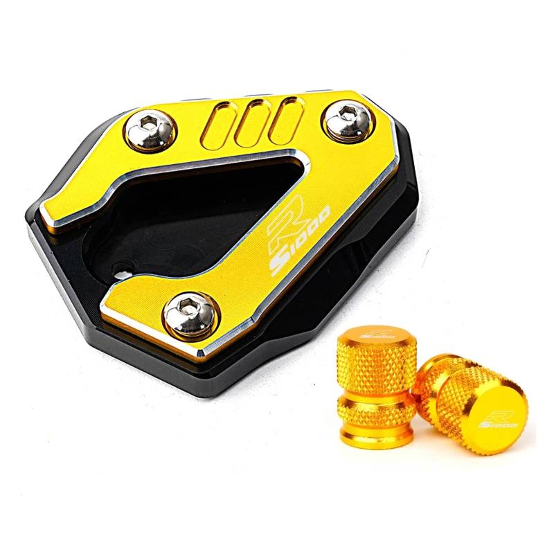 Jingyingtt Motorcycle Kickstand Side Stand Extension Pad Tire Valve Caps Compatible with S1000RR S 1000 RR 2019-2025 S1000R 2021-2025 M1000RR CNC von Jingyingtt