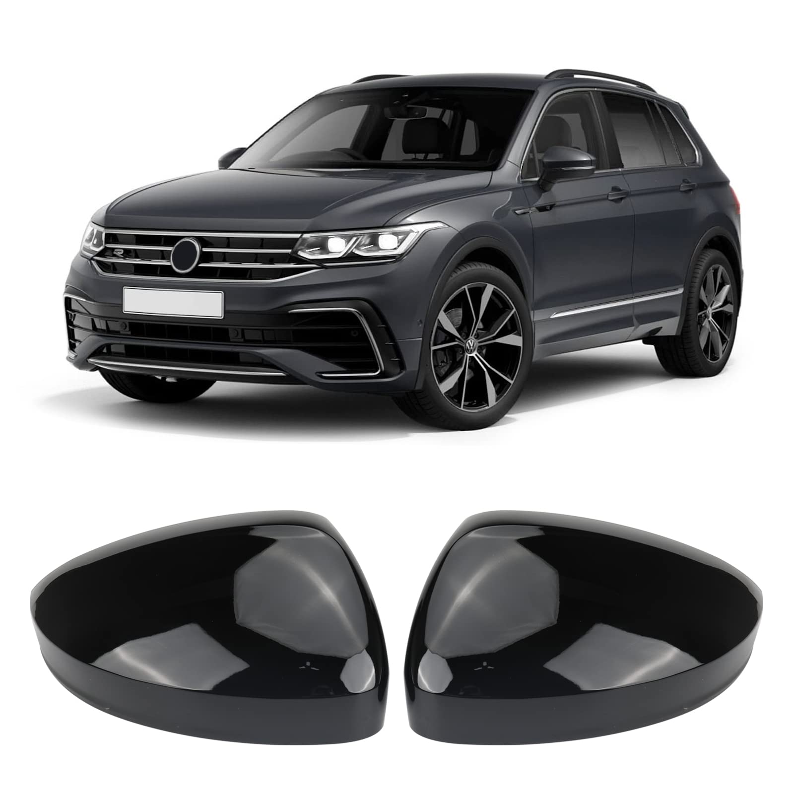 1 Paar Auto Spiegelkappen Außenspiegel Ersatz für VW Tiguan MK2 2017-2020, Außenspiegelkappe Rückspiegelkappe Seitenspiegel Abdeckungen, Außenspiegelgehäuse glänzend Außenspiegel-Abdeckkappen 1 Paar Auto Spiegelkappen Außenspiegel Ersatz für VW Tiguan MK2 2017-2020, Außenspiegelkappe Rückspiegelkappe Seitenspiegel Abdeckungen, Außenspiegelgehäuse glänzend Außenspiegel-Abdeckkappen von JinsenTGG