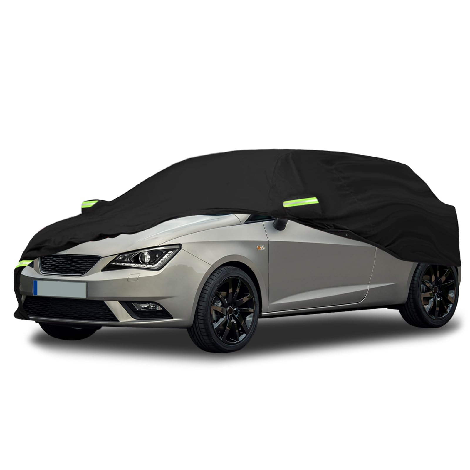 Autoabdeckung Wasserdicht Ersatz für SEAT Ibiza 2008-2023, Auto Abdeckplane Autogarage Autoplane Ganzgarage Wasserdicht 0utdoor Vollgarage Reflexionsstreifen Schwarz Autoabdeckung Wasserdicht Ersatz für SEAT Ibiza 2008-2023, Auto Abdeckplane Autogarage Autoplane Ganzgarage Wasserdicht 0utdoor Vollgarage Reflexionsstreifen Schwarz von JinsenTGG