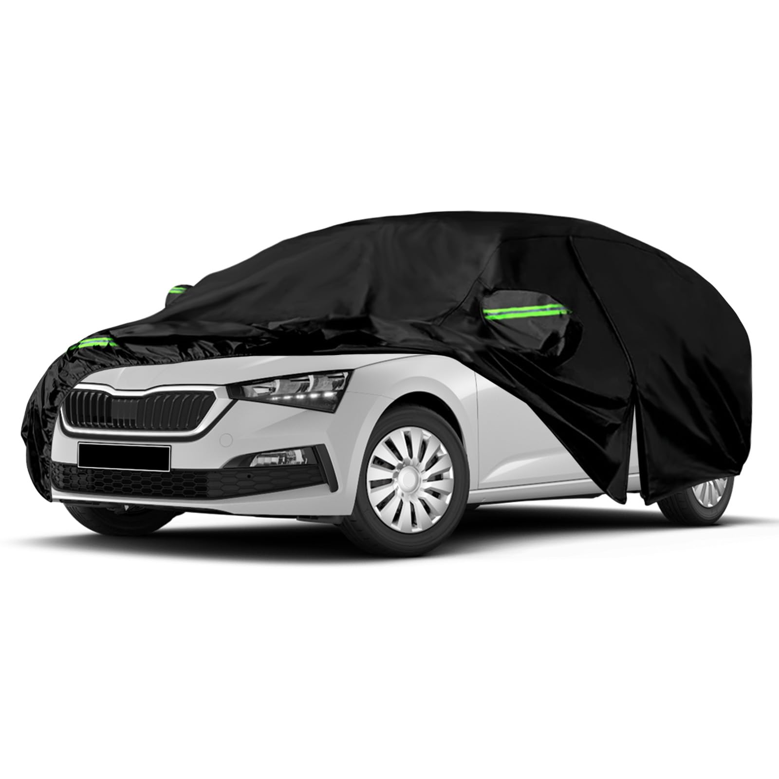 Autoabdeckung Wasserdicht Ersatz für Skoda Scala 2019-2023, Auto Abdeckplane Autogarage Autoplane Ganzgarage, Atmungsaktive Vollgarage Wasserdicht Reflexionsstreifen Schwarz Autoabdeckung Wasserdicht Ersatz für Skoda Scala 2019-2023, Auto Abdeckplane Autogarage Autoplane Ganzgarage, Atmungsaktive Vollgarage Wasserdicht Reflexionsstreifen Schwarz von JinsenTGG