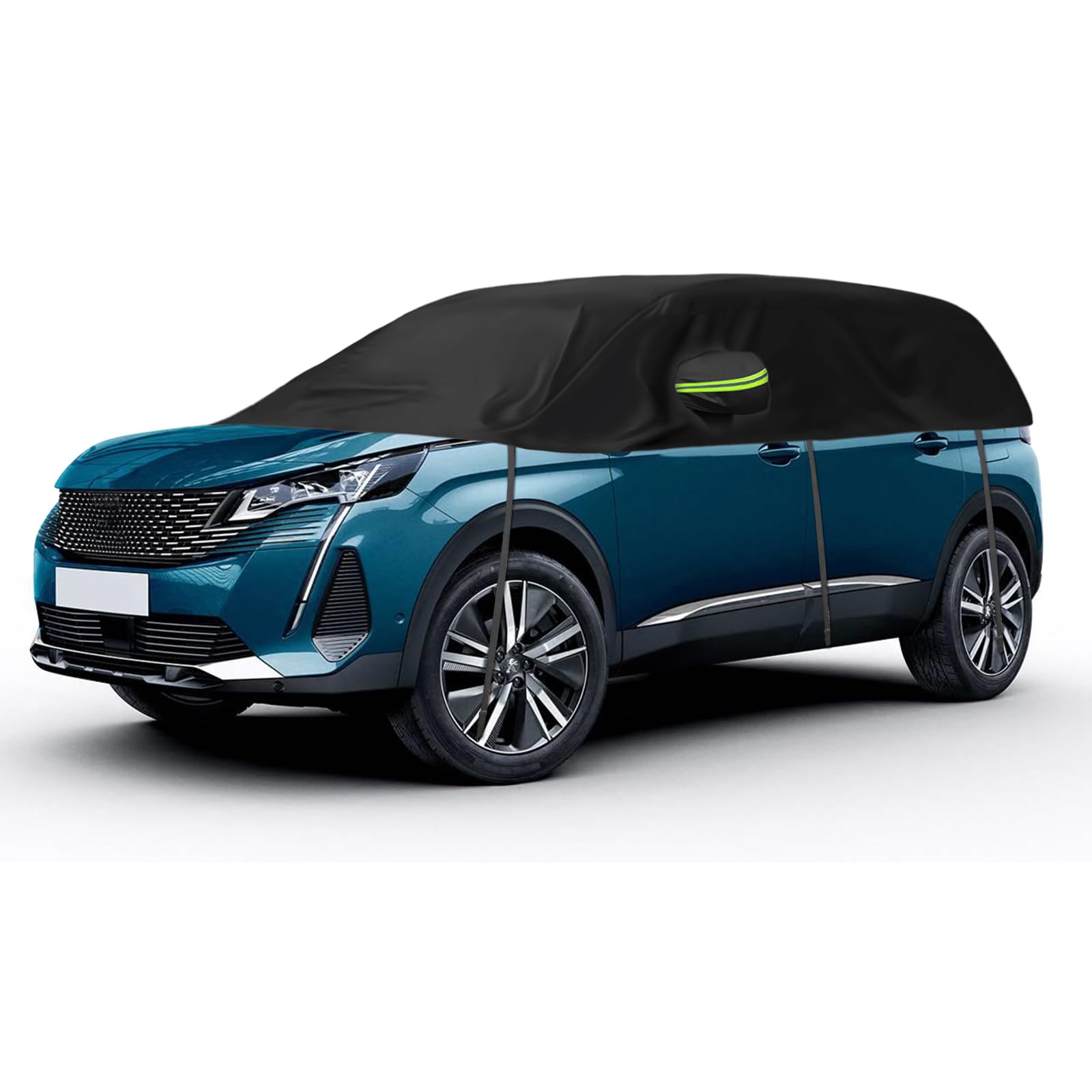 Halbe Autoabdeckung Ersatz für Peugeot 5008 T87/P87 2009-2024, Halbgarage, Verdickter Stoff Allwetter Halbabdeckung Reflektierende Autoabdeckung wasserdichte Schutzhülle UV-Schutz Schneeschutz Halbe Autoabdeckung Ersatz für Peugeot 5008 T87/P87 2009-2024, Halbgarage, Verdickter Stoff Allwetter Halbabdeckung Reflektierende Autoabdeckung wasserdichte Schutzhülle UV-Schutz Schneeschutz von JinsenTGG