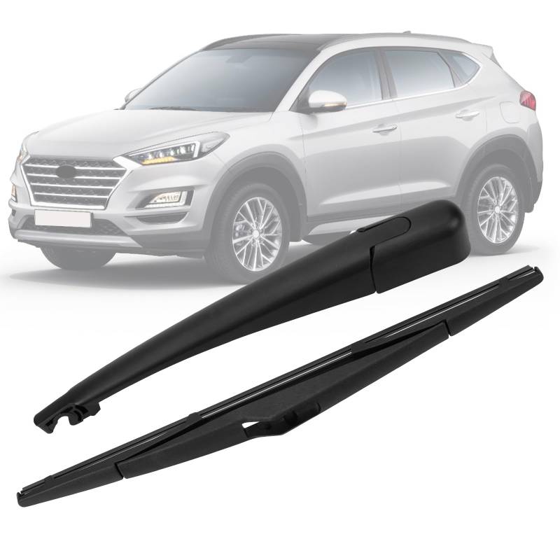 Hinterer Scheibenwischerarm Kompatibel mit Hyundai IX35 2010-2015 i30 PB 2008-2014, Heckscheibenwischer Heckwischerarm Auto Heckwischerblatt Blatt Kit Wasserdicht Heckscheibenwischerarm von JinsenTGG