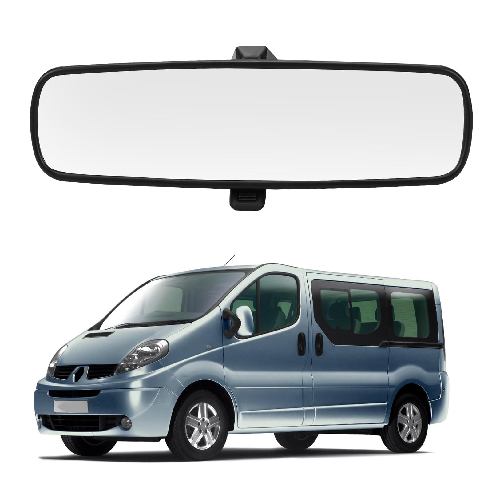 Innenrückspiegel Ersatz für Renault Trafic 2001-2024, Rückspiegel Auto-Innenspiegel Glas Spiegel Ersatz für Opel Vivaro 2001-2024, 1C1517T695AA1C6J, 4385007 Innenrückspiegel Ersatz für Renault Trafic 2001-2024, Rückspiegel Auto-Innenspiegel Glas Spiegel Ersatz für Opel Vivaro 2001-2024, 1C1517T695AA1C6J, 4385007 von JinsenTGG