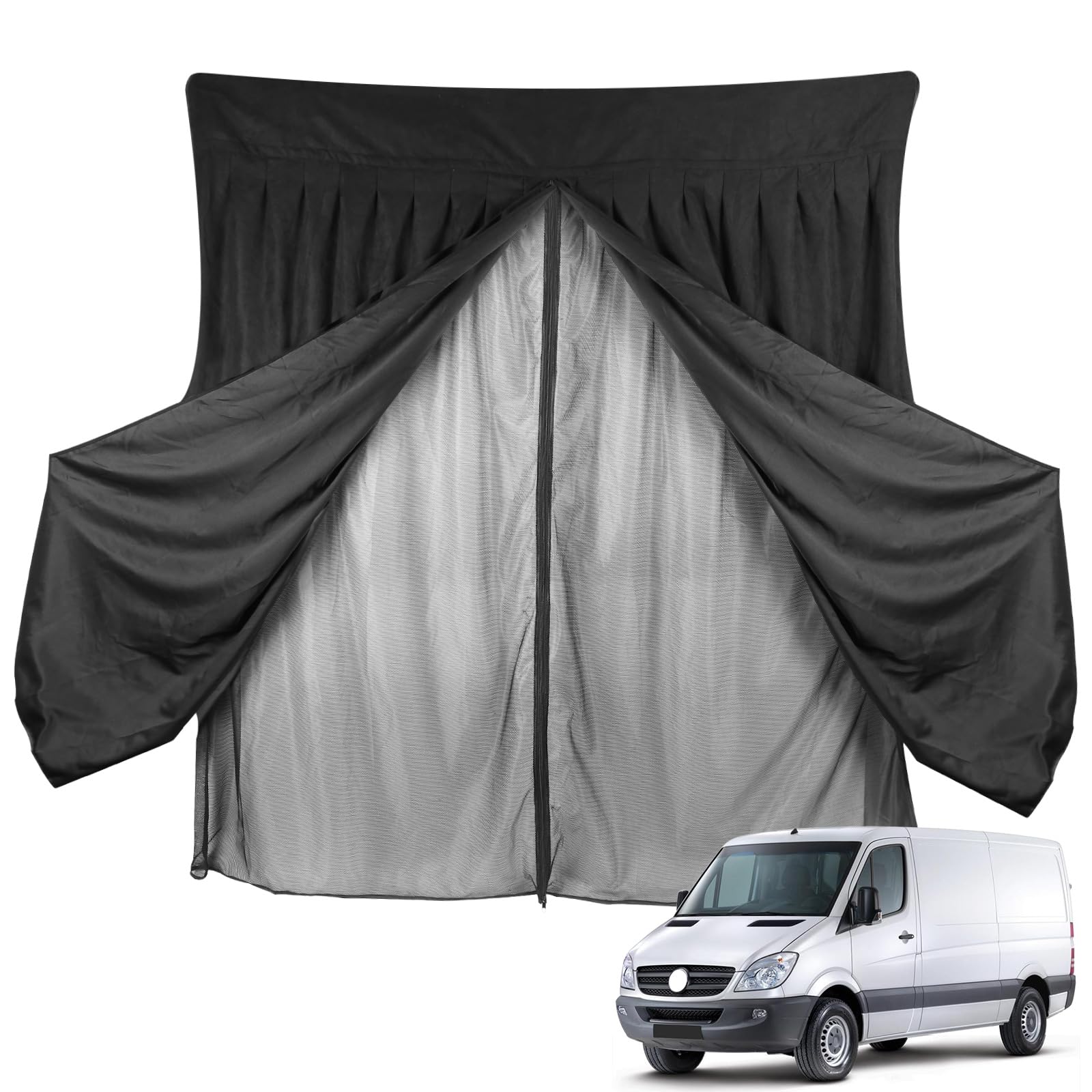 Insektennetz Ersatz für Mercedes-Benz Sprinter Low Roof, Auto Hintertür Heckklappe Insektennetz, Zweischichtig Magnetische Moskitonetze mit Wildleder außen für Bugs Insekten für Outdoor-Camping Insektennetz Ersatz für Mercedes-Benz Sprinter Low Roof, Auto Hintertür Heckklappe Insektennetz, Zweischichtig Magnetische Moskitonetze mit Wildleder außen für Bugs Insekten für Outdoor-Camping von JinsenTGG