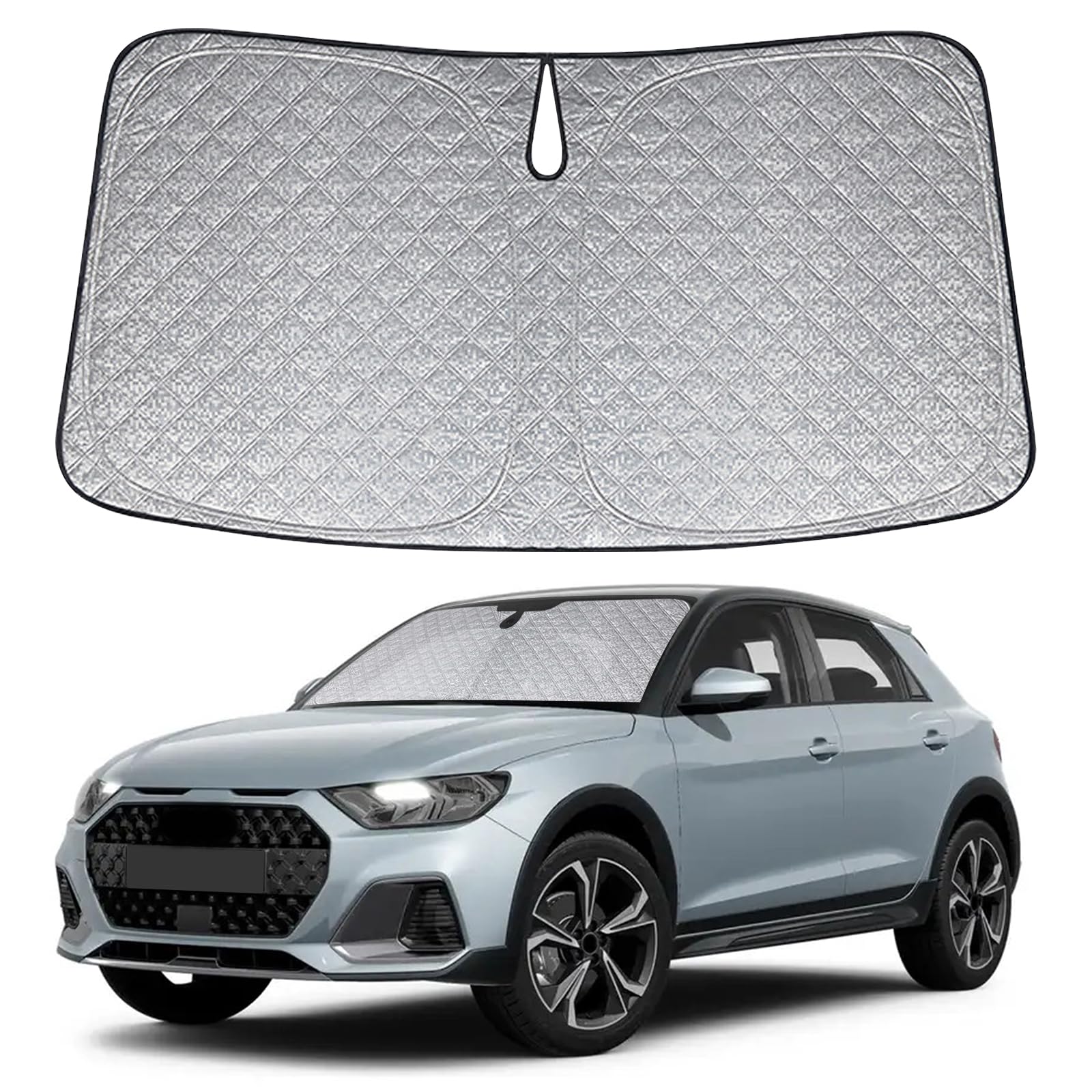 Sonnenschutz Auto Frontscheibe Ersatz für Audi A1 GB 2019-2025, Auto Windschutzscheibe Sonnenschutz Innen, Faltbar Sonnenschirm Auto UV Schutz Reflektierender Staub Schutz Sonnenschutzfolie Sonnenschutz Auto Frontscheibe Ersatz für Audi A1 GB 2019-2025, Auto Windschutzscheibe Sonnenschutz Innen, Faltbar Sonnenschirm Auto UV Schutz Reflektierender Staub Schutz Sonnenschutzfolie von JinsenTGG