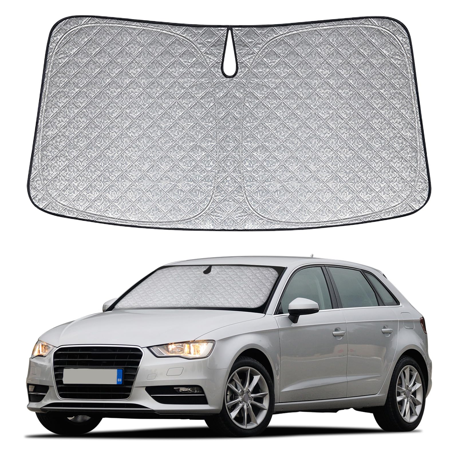 Sonnenschutz Auto Frontscheibe Ersatz für Audi A3 2013-2020, Auto Windschutzscheibe Sonnenschutz Innen, Faltbar Sonnenschirm Auto UV Schutz Reflektierender Staub Schutz Sonnenschutzfolie Zubehör Sonnenschutz Auto Frontscheibe Ersatz für Audi A3 2013-2020, Auto Windschutzscheibe Sonnenschutz Innen, Faltbar Sonnenschirm Auto UV Schutz Reflektierender Staub Schutz Sonnenschutzfolie Zubehör von JinsenTGG