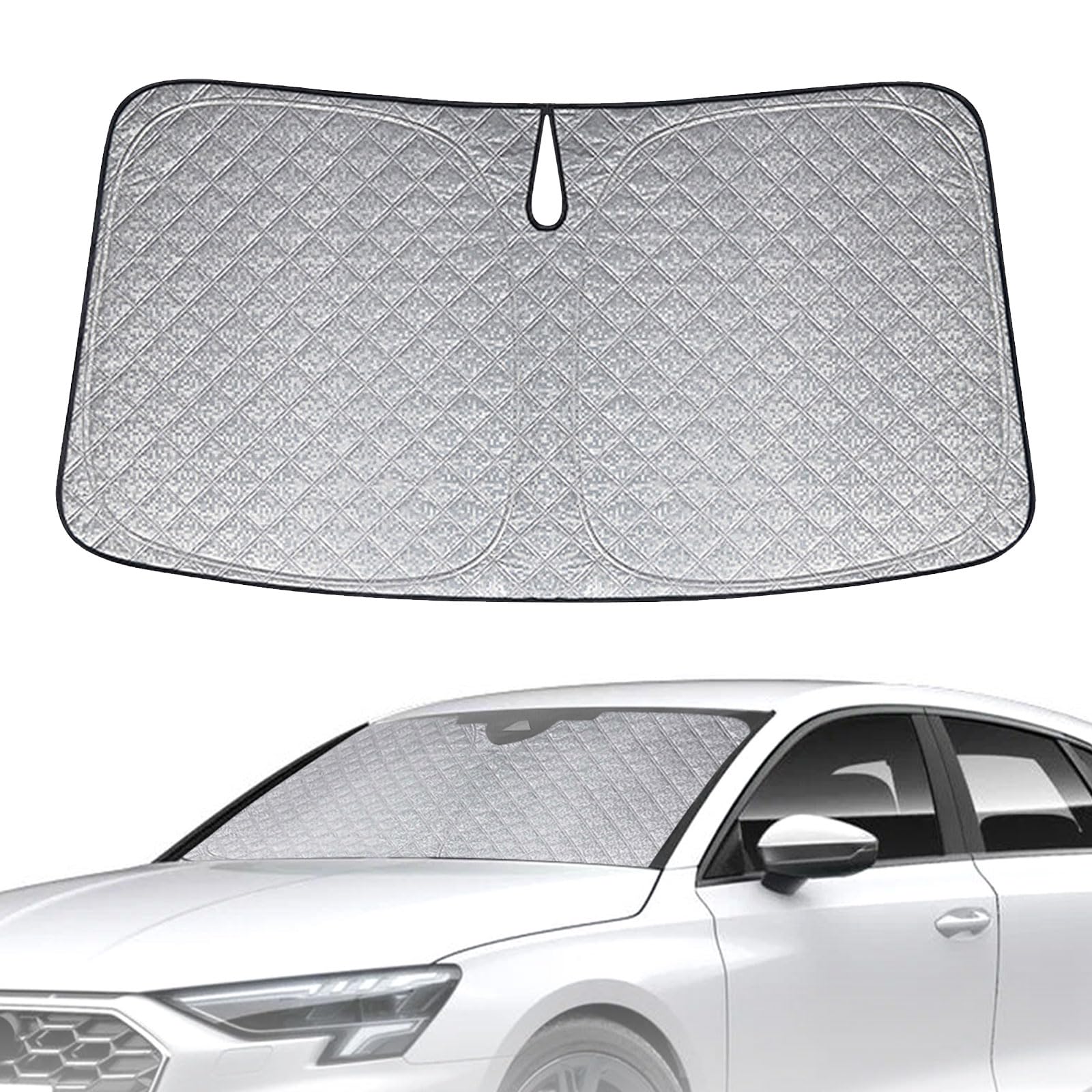 Sonnenschutz Auto Frontscheibe Ersatz für Audi A3 8Y 2020-2025, Auto Windschutzscheibe Sonnenschutz Innen, Faltbar Sonnenschirm Auto UV Schutz Reflektierender Staub Schutz Sonnenschutzfolie Sonnenschutz Auto Frontscheibe Ersatz für Audi A3 8Y 2020-2025, Auto Windschutzscheibe Sonnenschutz Innen, Faltbar Sonnenschirm Auto UV Schutz Reflektierender Staub Schutz Sonnenschutzfolie von JinsenTGG