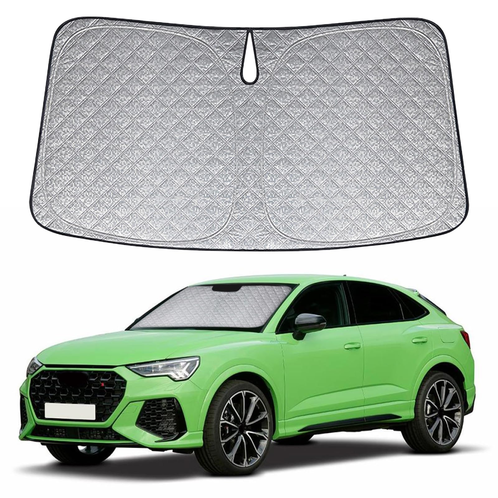 Sonnenschutz Auto Frontscheibe Ersatz für Audi Q3 2018-2024, Auto Windschutzscheibe Sonnenschutz Innen, Faltbar Sonnenschirm Auto UV Schutz Reflektierender Staub Schutz Sonnenschutzfolie Zubehör Sonnenschutz Auto Frontscheibe Ersatz für Audi Q3 2018-2024, Auto Windschutzscheibe Sonnenschutz Innen, Faltbar Sonnenschirm Auto UV Schutz Reflektierender Staub Schutz Sonnenschutzfolie Zubehör von JinsenTGG