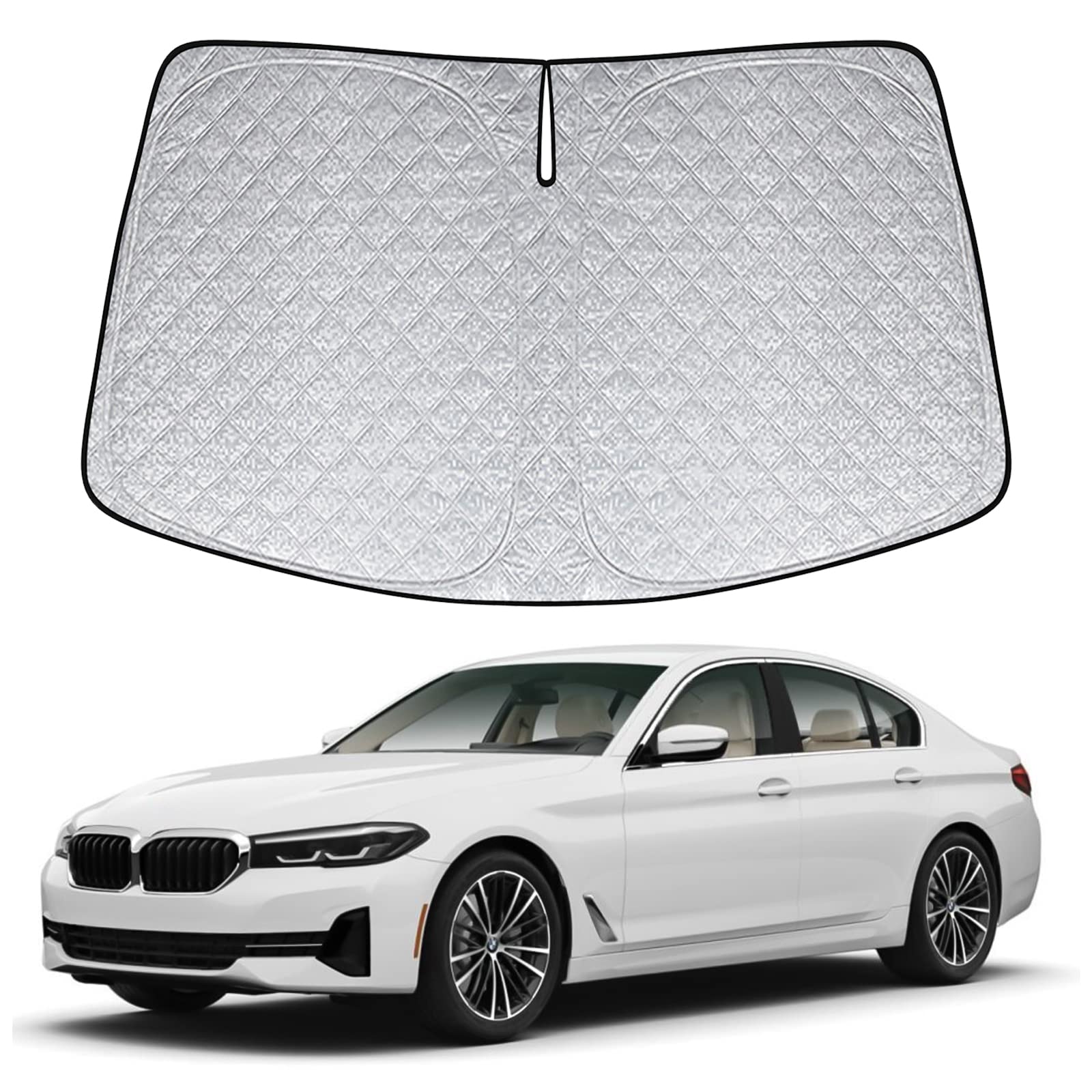 Sonnenschutz Auto Frontscheibe Ersatz für BMW 5 Series 2018-2023, Auto Windschutzscheibe Sonnenschutz Innen, Faltbar Sonnenschirm Auto UV Schutz Reflektierender Staub Schutz Sonnenschutzfolie Zubehör Sonnenschutz Auto Frontscheibe Ersatz für BMW 5 Series 2018-2023, Auto Windschutzscheibe Sonnenschutz Innen, Faltbar Sonnenschirm Auto UV Schutz Reflektierender Staub Schutz Sonnenschutzfolie Zubehör von JinsenTGG