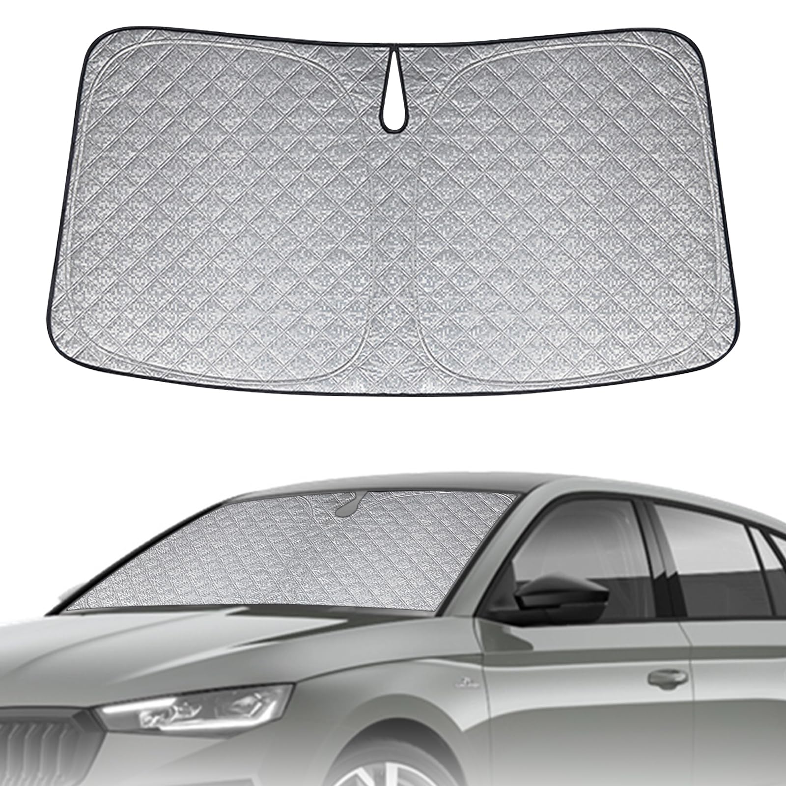 Sonnenschutz Auto Frontscheibe Ersatz für Skoda Octavia NX 2019-2025, Auto Windschutzscheibe Sonnenschutz Innen, Faltbar Sonnenschirm Auto UV Schutz Reflektierender Staub Schutz Sonnenschutzfolie Sonnenschutz Auto Frontscheibe Ersatz für Skoda Octavia NX 2019-2025, Auto Windschutzscheibe Sonnenschutz Innen, Faltbar Sonnenschirm Auto UV Schutz Reflektierender Staub Schutz Sonnenschutzfolie von JinsenTGG