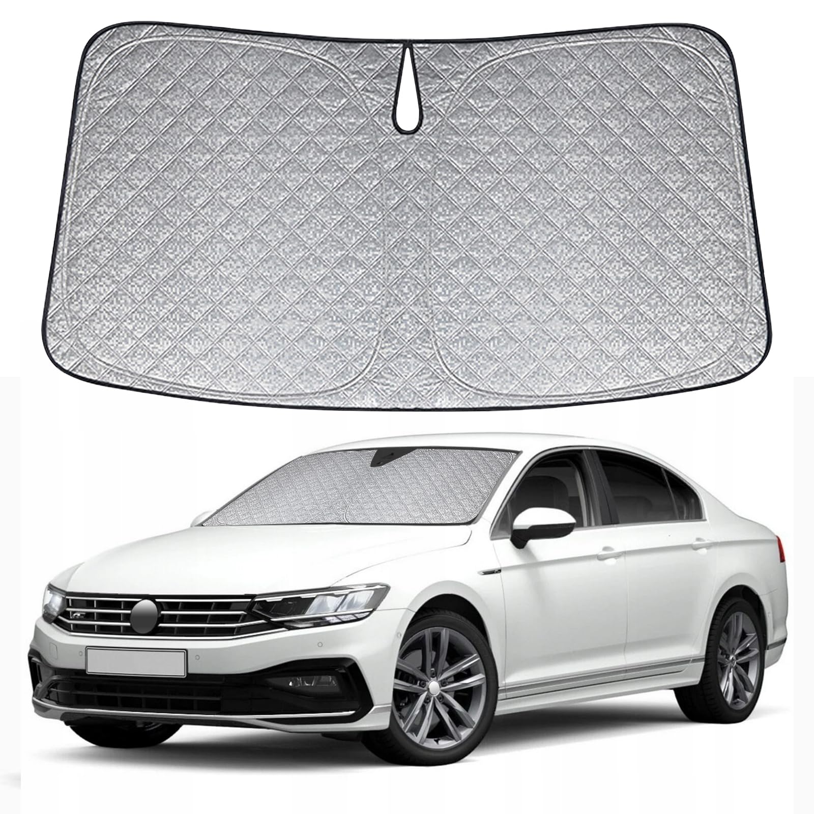 Sonnenschutz Auto Frontscheibe Ersatz für VW Passat 2018-2024, Auto Windschutzscheibe Sonnenschutz Innen, Faltbar Sonnenschirm Auto UV Schutz Reflektierender Staub Schutz Sonnenschutzfolie Zubehör Sonnenschutz Auto Frontscheibe Ersatz für VW Passat 2018-2024, Auto Windschutzscheibe Sonnenschutz Innen, Faltbar Sonnenschirm Auto UV Schutz Reflektierender Staub Schutz Sonnenschutzfolie Zubehör von JinsenTGG