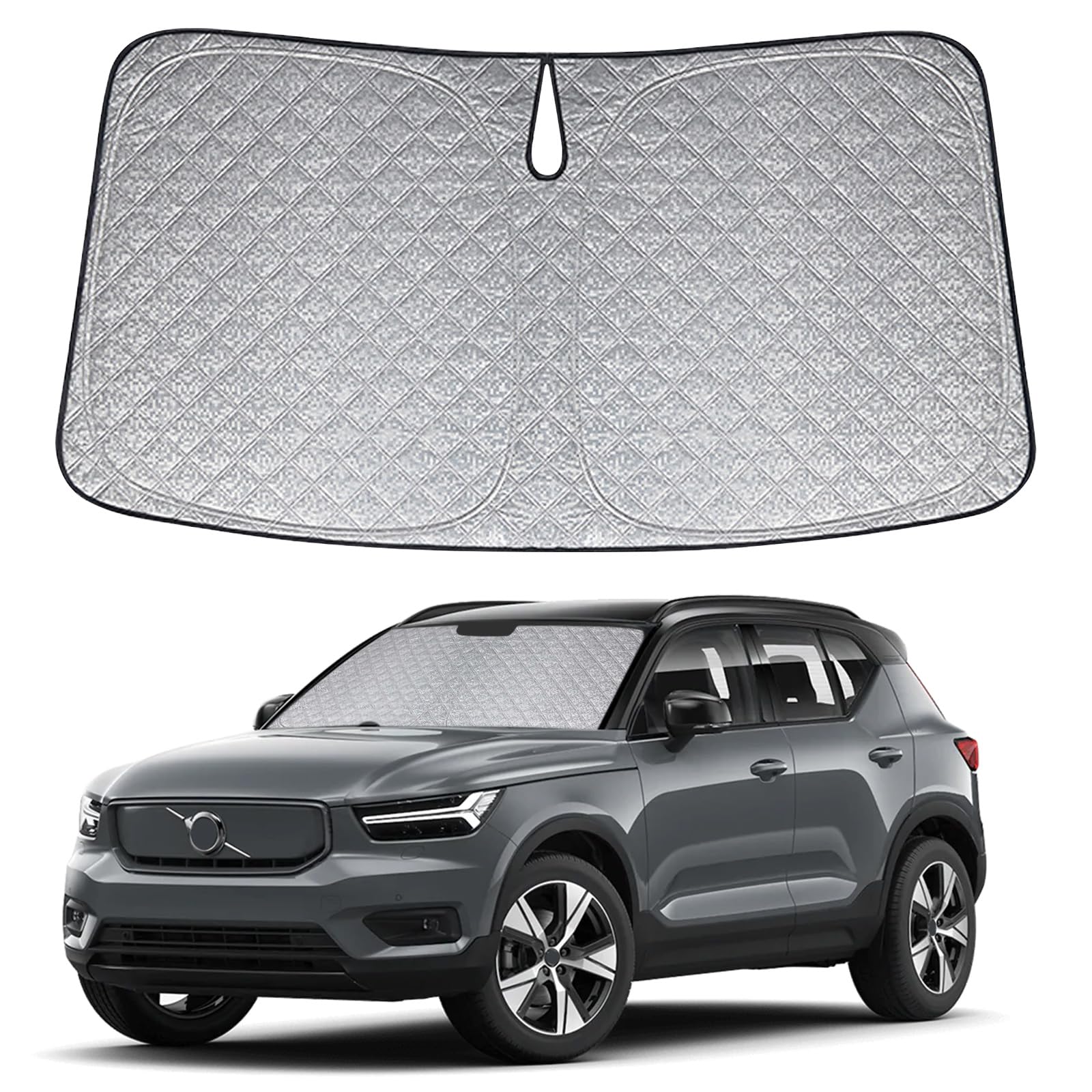 Sonnenschutz Auto Frontscheibe Ersatz für Volvo XC40 2017-2023, Auto Windschutzscheibe Sonnenschutz Innen, Faltbar Sonnenschirm Auto UV Schutz Reflektierender Staub Schutz Sonnenschutzfolie Zubehör Sonnenschutz Auto Frontscheibe Ersatz für Volvo XC40 2017-2023, Auto Windschutzscheibe Sonnenschutz Innen, Faltbar Sonnenschirm Auto UV Schutz Reflektierender Staub Schutz Sonnenschutzfolie Zubehör von JinsenTGG