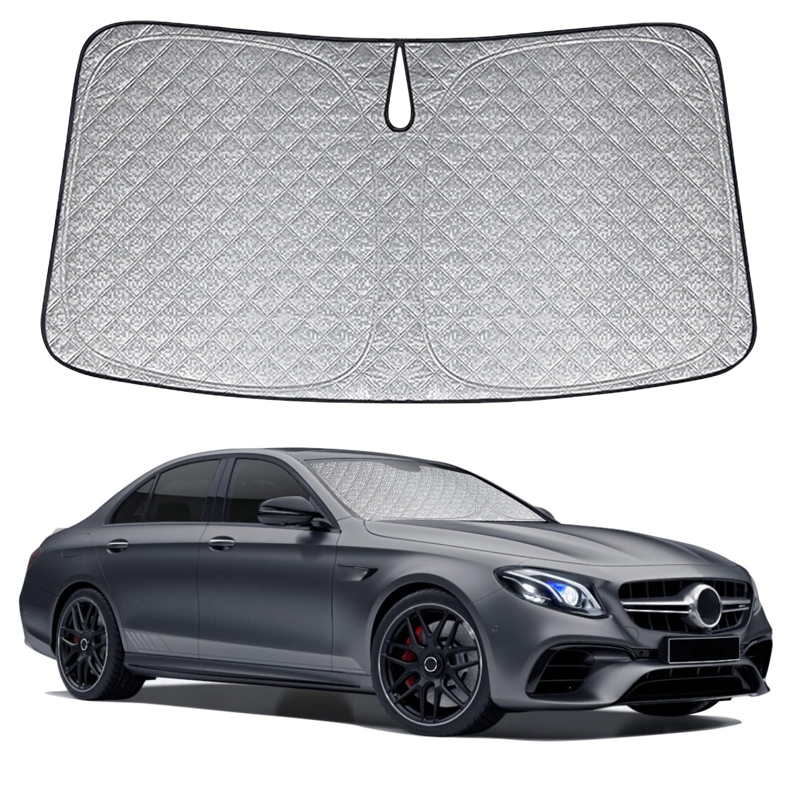 Sonnenschutz Auto Frontscheibe Kompatibel mit Mercedes-Benz E-Class W213 2017-2023, Windschutzscheibe Sonnenschutz Innen, Faltbar Sonnenschirm UV Schutz Staub Schutz Sonnenschutzfolie Zubehör Sonnenschutz Auto Frontscheibe Kompatibel mit Mercedes-Benz E-Class W213 2017-2023, Windschutzscheibe Sonnenschutz Innen, Faltbar Sonnenschirm UV Schutz Staub Schutz Sonnenschutzfolie Zubehör von JinsenTGG