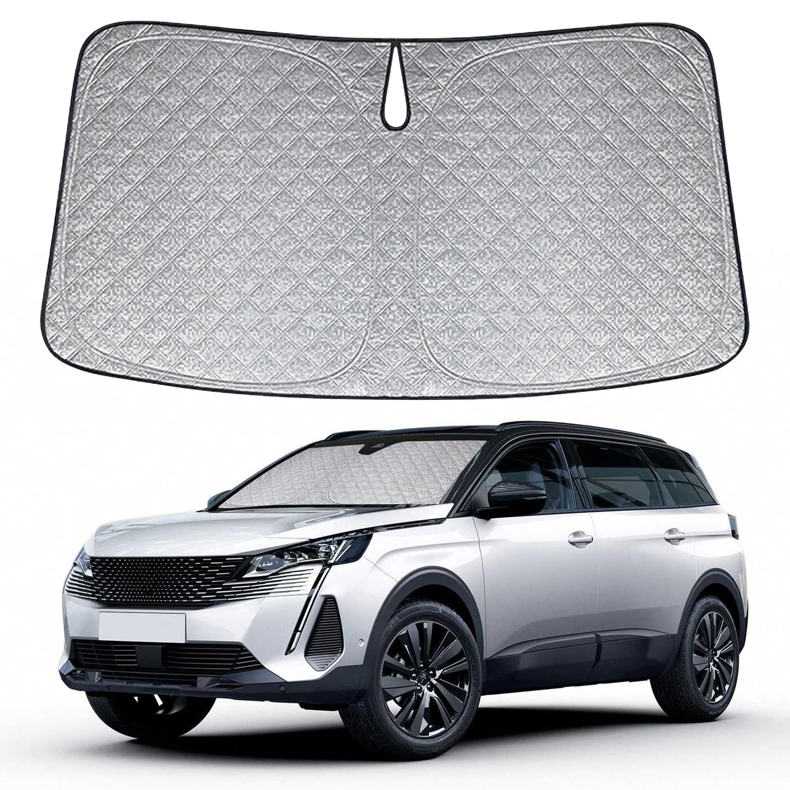 Sonnenschutz Auto Frontscheibe Kompatibel mit Peugeot 5008 2017-2024, Windschutzscheibe Sonnenschutz Innen, Faltbar Sonnenschirm UV Schutz Reflektierender Staub Schutz Sonnenschutzfolie Zubehör Sonnenschutz Auto Frontscheibe Kompatibel mit Peugeot 5008 2017-2024, Windschutzscheibe Sonnenschutz Innen, Faltbar Sonnenschirm UV Schutz Reflektierender Staub Schutz Sonnenschutzfolie Zubehör von JinsenTGG