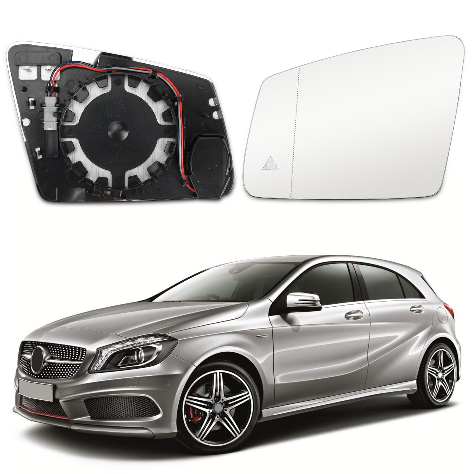 Spiegelglas Ersatz für Mercedes-Benz A B C E S-Class W176 W246 W204 W212 A207 C207 C216, Toter-Winkel-Spiegel Umkehrlinse Rückfahrglas Außenspiegel Asphärisch für C117 X156 C218 X218 X204 (Links) Spiegelglas Ersatz für Mercedes-Benz A B C E S-Class W176 W246 W204 W212 A207 C207 C216, Toter-Winkel-Spiegel Umkehrlinse Rückfahrglas Außenspiegel Asphärisch für C117 X156 C218 X218 X204 (Links) von JinsenTGG
